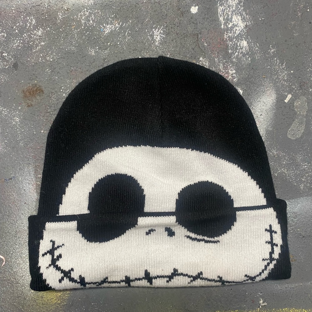 spooky skull beanie
